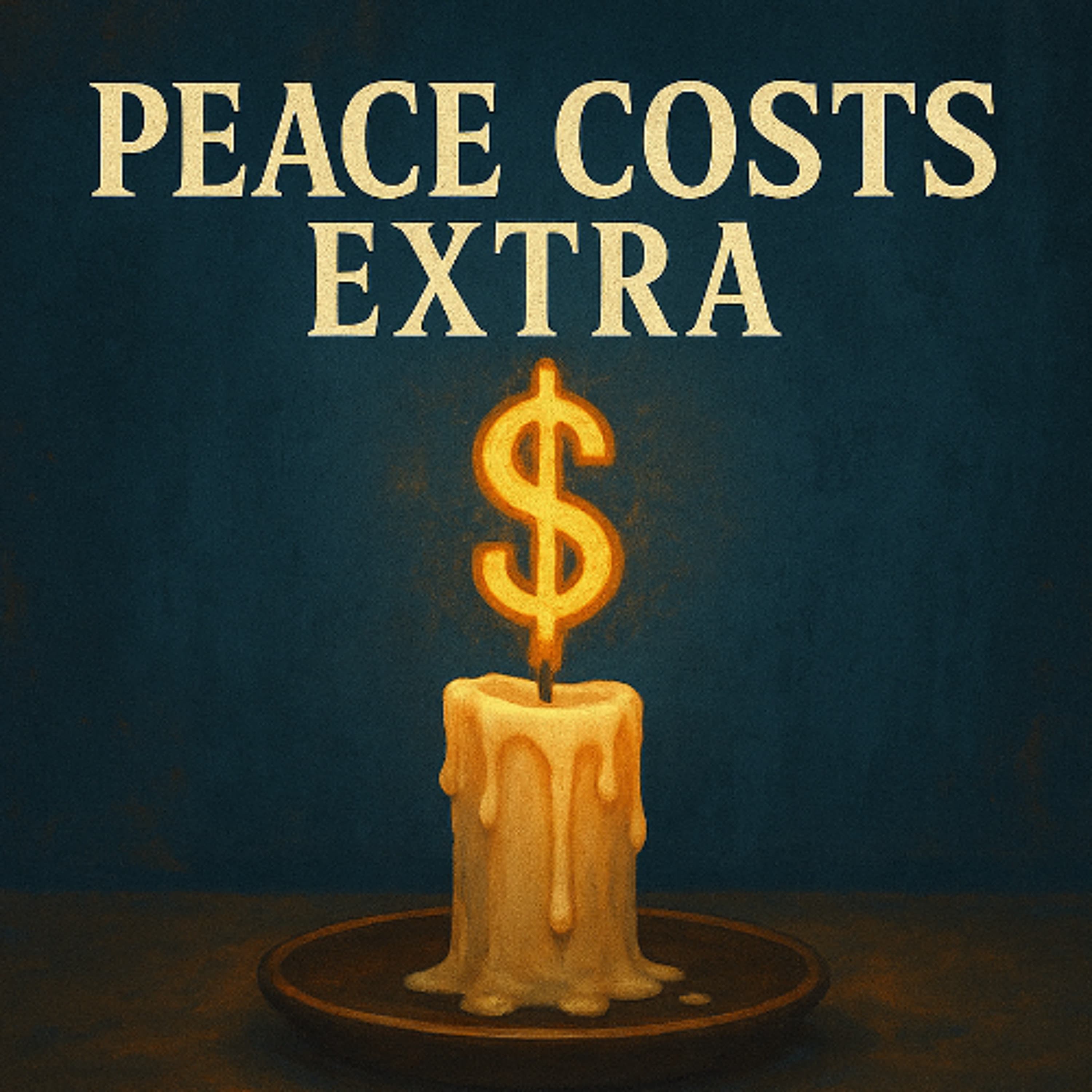Peace costs extra artwork
