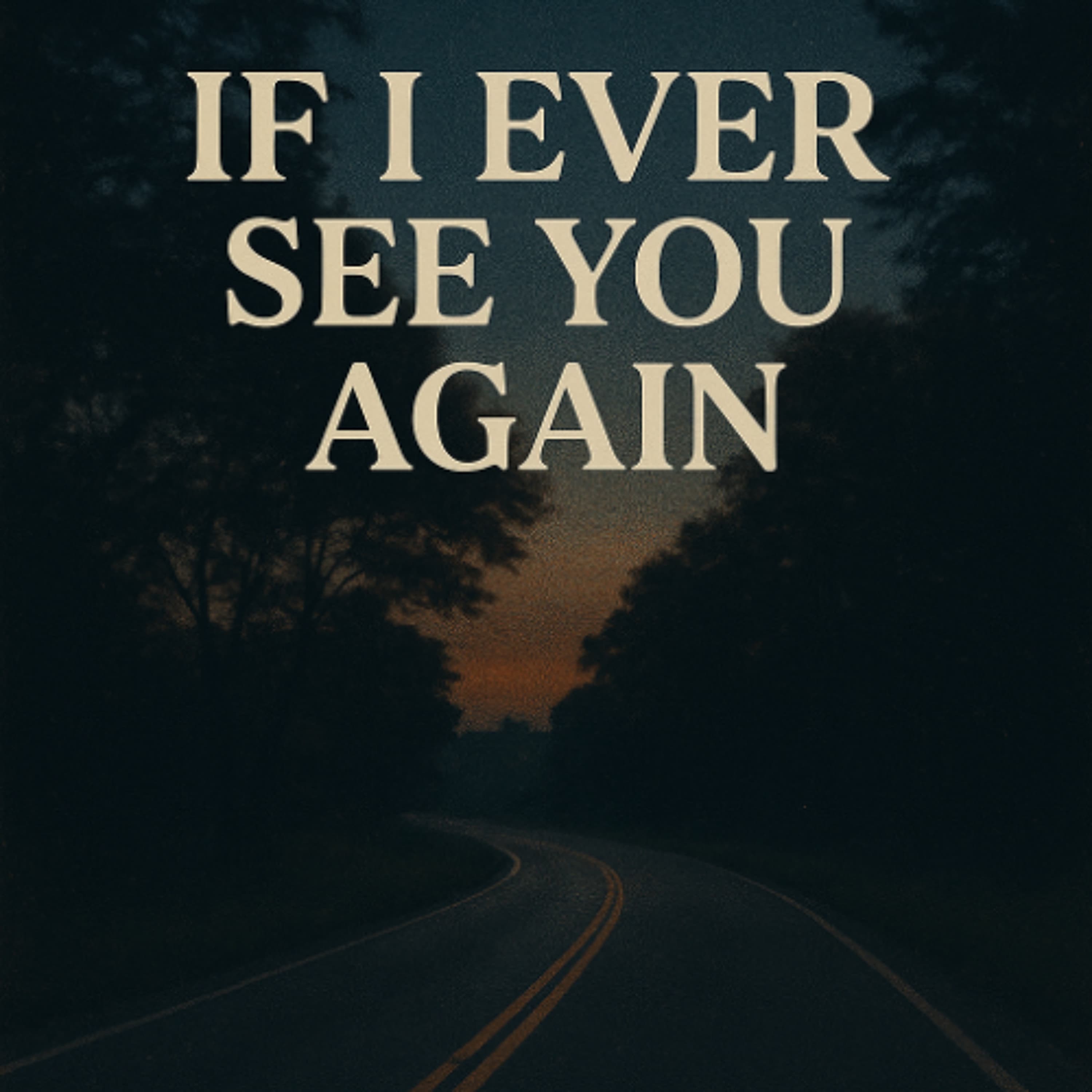 If i ever see you again artwork